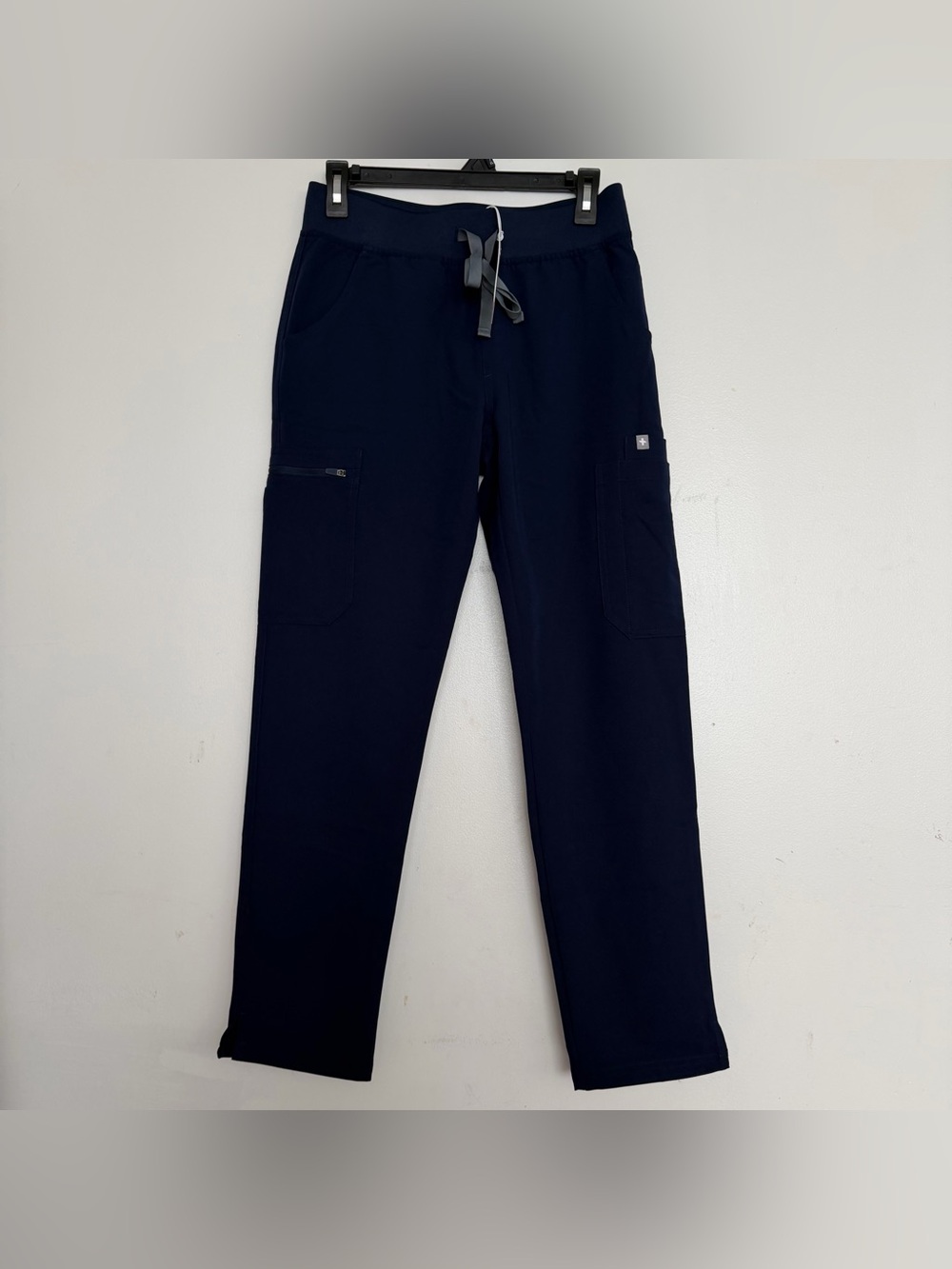 Women’s FIGS Yola with Yoga Waistband Petite Skinny Scrub Pants Navy 2060 XSP